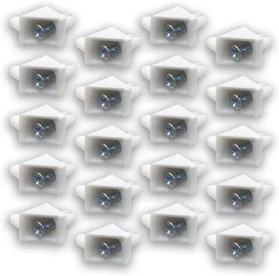 Produktbild von Lagerrahmen für Schubladen - Schubladeneinbau-Set - Schnelle Installation - 20er Pack - Weiß