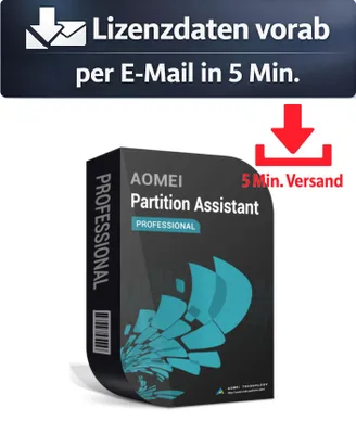 Produktbild von AOMEI Partition Assistant Pro (2 PC - 1 Jahr) ESD Hilfsprogramme Tools Treiber 5 Min. Versand als Download per Mail