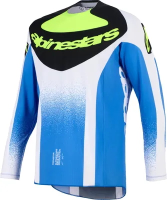 Zdjęcie produktu dla Koszulka motocrossowa Alpinestars Techstar KNIF, blau/schwarz/gelb, S