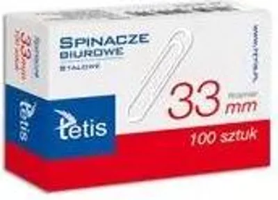 Produktbild von Paczka Spinacze biurowe okrągłe 33mm 100 szt 10 sztuk
