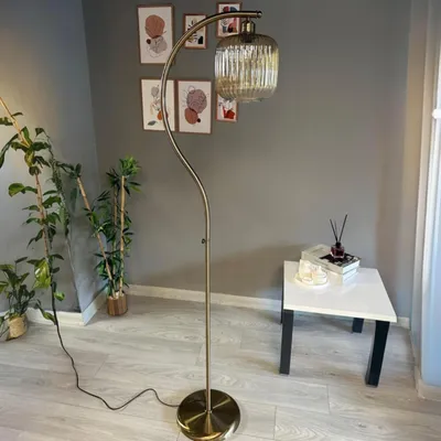 Produktbild von Mopa Honigfarbenes Glas Modern Dekorative Stehlampe