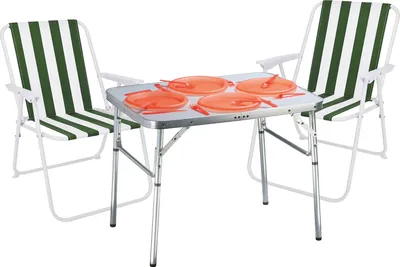 Produktbild von 3-teiliges praktisches Campingmöbel Set Alu L75xB55xH60cm