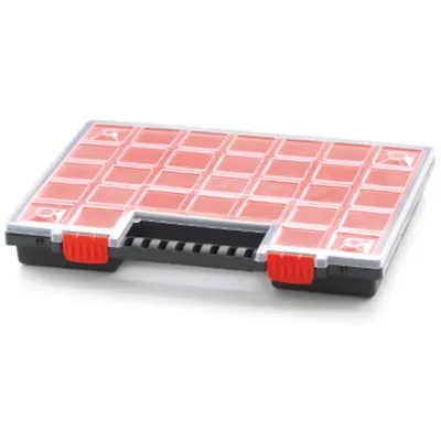 Produktbild von Organizer Sortimentskasten Sammelbox Kunststoff 400 x 303 x 50 mm Kleinteilefächer individuel bis 21 Boxen