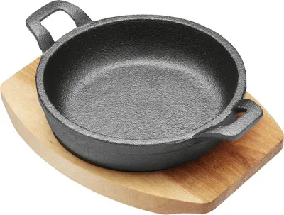 Zdjęcie produktu dla KARL KRÜGER Servierpfanne m.Holzteller 18c 104315