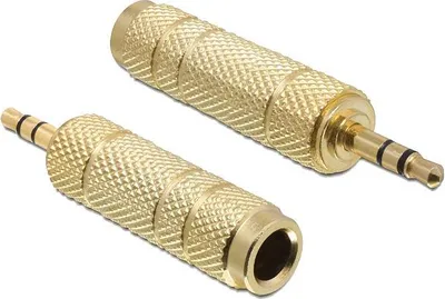 Image de DELOCK Adaptateur jack 3,5mm -> 6,3mm mâle/femelle or