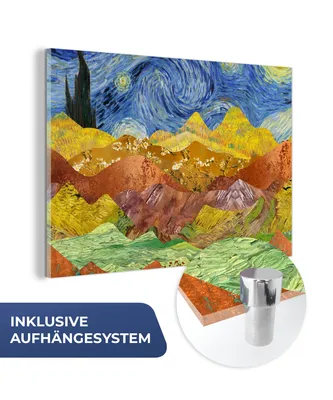 Obrázek produktu pro MuchoWow® Obrazy na skle - Nástěnné obrazy - Fotografie na skle Van Gogh - Staří mistři - Malba 90x60cm Nástěnná dekorace ze skla - akrylová malba na sklo -
