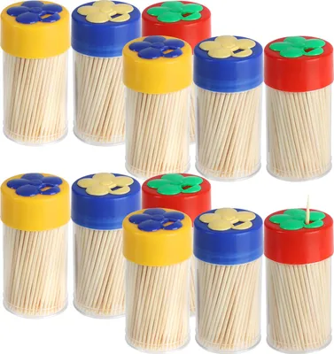 Produktbild von COM-FOUR® 1800x Zahnstocher aus Holz - Zahnhölzer für den täglichen Gebrauch