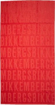 Produktbild von BIKKEMBERGS Strandtuch für Schwimmbad oder Spa, Baumwollschwammstoff mit Logo, 170 x 90 cm (ungefähr), Artikel BKK3MTW02, UNICA - ONE SIZE, Cotone 100%