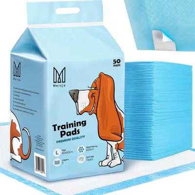 Immagine prodotto di Tappetini igienici per animali domestici, tappetini per cani per imparare a fare pipì, L 60x60 (100 pezzi)