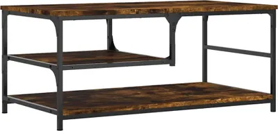 Obrázok produktu pre vidaXL Konferenčný stolík Smoked Oak 90x49x40 cm Materiál dreva