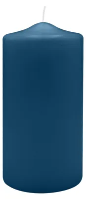 Produktbild von Spitzkopf Stumpen Kerzen Blue Petrol 20 x Ø 9 cm, 6 Stück