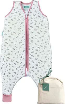 Immagine prodotto di molis&co - Sacco a pelo per bambini con piedini 0,5 TOG - Sacco a pelo estivo per ragazzi - Sacco a pelo per bambini con piedini - 100% cotone (Oeko-TEX 100),  - Bloom Pink (90 cm) Bloom Pink 90 cm (3 anni)