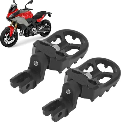 Zdjęcie produktu dla Czarny 2 sztuki Podnóżek motocyklowy przedni lewy prawy regulowany uchwyt pedału nożnego do F900R F900XR 2020-2022