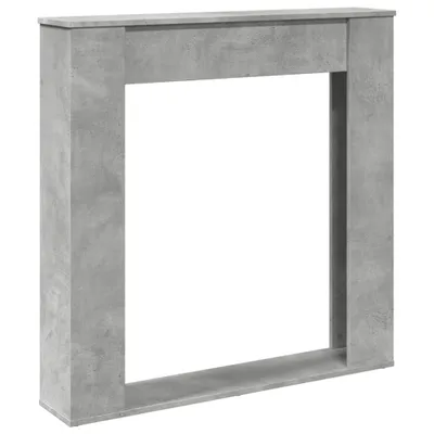 Produktbild von vidaXL Kaminumrandung Betongrau 100x20x100 cm Holzwerkstoff
