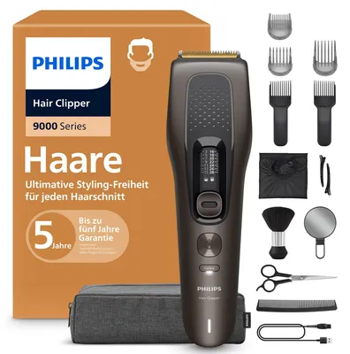 Produktbild von Philips Hair Clipper HC9723/15 Serie 9000, Braun, 1 mm, Batterie, Integrierte Batterie, 1 h, Lithium-Ion (Li-Ion)