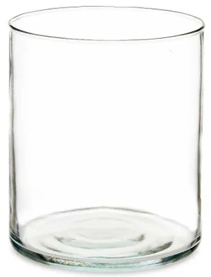 Produktbild von Giftdecor Vase - Zylinderform - transparentes Glas - 17 x 20 cm