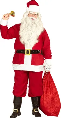 Produktbild von Weihnachtsmann Kostüm mit Jacke, Hose, Gürtel, Hut M - 3 XL - Classis XL/XXL 54-58