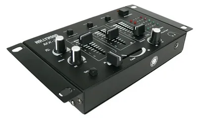 Image de DJ PA Party Table de mixage pour débutants 4 canaux Mixer Crossfader HOLLYWOOD MX-22 noir