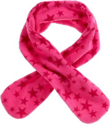 Productafbeelding van Playshoes Uni fleece sjaal voor kinderen, wintermodel, roze met sterren, one size
