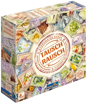 Produktbild von Tauschrausch Brettspiel Spielzeug ab 10 Jahren Briefmarken Papier