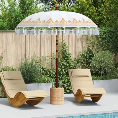 Obrázok produktu pre vidaXL Balijský slnečník krémový 215 x 215 x 260 cm
