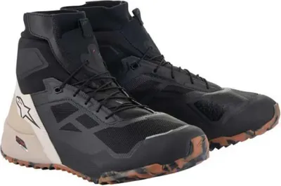 Zdjęcie produktu dla Alpinestars CR-1 Shoes Black/Light Brown 44 Buty motocyklowe