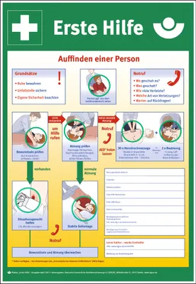 Produktbild von Aufkleber Erste Hilfe Aushang nach BGI 510-1 Ausgabe: 42011 595x410mm