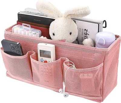 Image de Table de chevet rose avec des casiers, pour la chambre à coucher ou l'hôpital