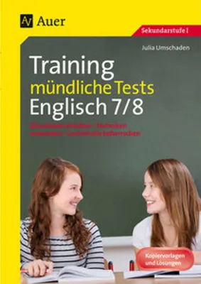 Obrázek produktu pro Training mündliche Tests Englisch 7-8