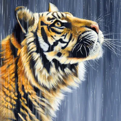 Produktbild von Malen nach Zahlen 5d Diamond Painting Tiger Malen nach Zahlen 20x20cm