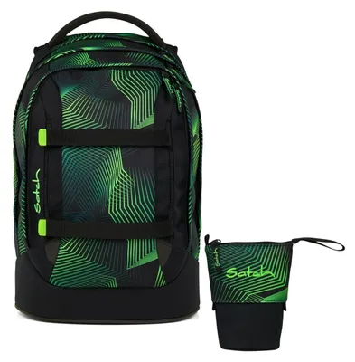 Produktbild von Satch, Schulrucksack-Set PACK Seismic Green 2-teilig, ab 5. Klasse