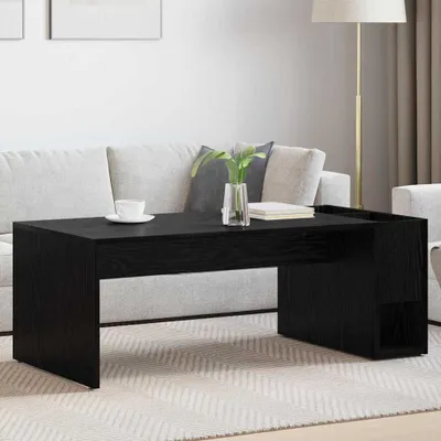 Immagine prodotto di Maison Exclusive - Tavolino da salotto effetto rovere nero 101,5 x 50 x 37 cm