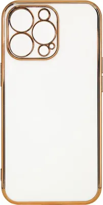 Zdjęcie produktu dla Lighting Color Case etui do Xiaomi Redmi Note 11 Pro żelowy pokrowiec ze złotą ramką biały