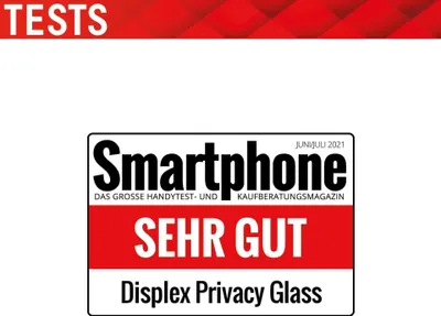 Produktbild von Displex Privacy Panzerglas (10H) für Apple iPhone 12/12 Pro, Eco-Montagerahmen, Privacy Filter, Tempered Glas, kratzer-resistente Schutzfolie, hüllenfreundlich, Apple, iPhone 12/ iPhone 12 Pro, Trockene Anwendung, Schlagfest, Kratzresistent, Staubresistent, Transparent, 1 Stück(e)