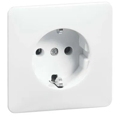 Image de Prise Schuko, blanc pur, connecteur - Prise D 80.6511.02