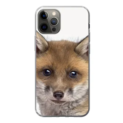 Produktbild von MuchoWow® Handyhülle Schutzhülle Hülle für iPhone 12 Pro Fuchs - Tiere - Jungtier - Jungen - Mädchen - Kind Silikon Softcase Handy Hülle - Abdeckung