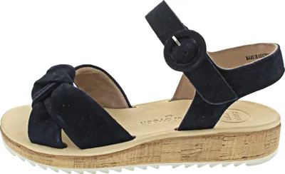 Produktbild von Paul Green 6105-035 Damenschuhe, Sandalette, Blau, Leder, Supersoft - Damenschuhe Sandalette / Sling, Blau, leder (samtziege)