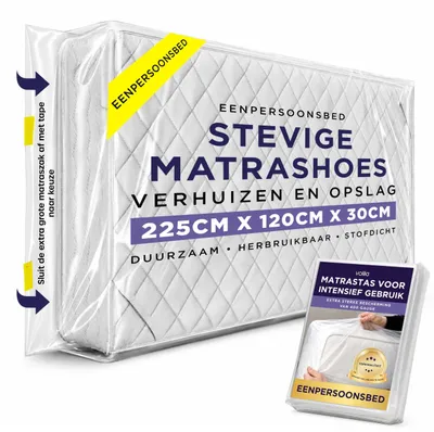 Einpersonen-Matratzenschutzhülle transparent wasserdicht 1 Stück