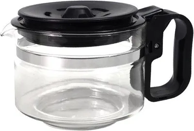 Imagen del producto de Unyqoos® Jarra de vidrio eléctrica de 900 ml – tapa ajustable, compatible universalmente con cafeteras, apta para vidrio y plástico