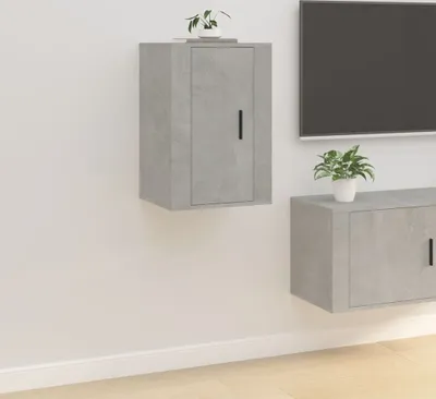 Produktbild von "2026 Promotion" TV-Wandschrank - TV-Möbel - Betongrau 40x34,5x60 cm - TV-Regal CC28144