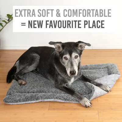 Produktbild von Hundematte 105 x 70 cm, gefüttert, grau, waschbar, für Hund