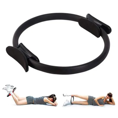Produktbild von Pilates Ring - Magic Fitness Ring Geräte - Sport Trainingsgeräte für Zuhause zum Training & zur Stärkung der Inneren & Äußeren Oberschenkel - Beckenboden Trainer mit Workout Poster & Tasche