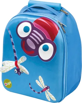 Image de OOPS Trolley pour enfants avec motif libellule - 10x19x24 cm - Valise pour enfants - Bagage à main pour enfants