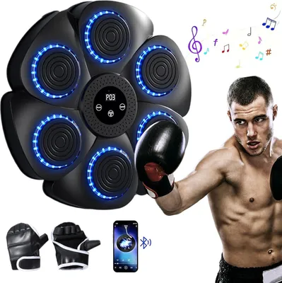 Produktbild von Boxmaschine mit Musik, Musikboxmaschine, Wandhalterung für zu Hause Musikboxer, Elektronisches Boxen Musikmaschine, Boxtrainingsausrüstung