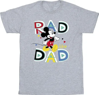 Obrázek produktu pro Disney - Pánské tričko "Mickey Mouse Rad Dad" BI42451 (S) (Grey)