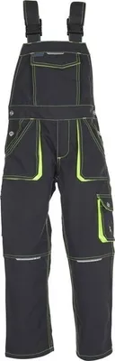 Produktbild von Planam Kinder-Latzhose zweifarbig Gr. 86/92 anthrazit/gelb