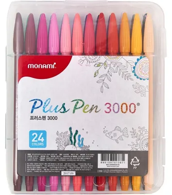 Immagine prodotto di Penna Monami Plus 3000, fineliner, 0,4 mm, set di 24 pezzi