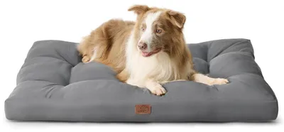 Productafbeelding van BEDSURE wasbaar hondenbed, Oxford-model, geschikt voor grote honden, 111x89 cm, grijs