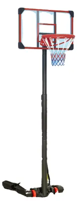 Obrázek produktu pro Košík na basketbal, nastavitelná výška, plnicí základna, černá barva