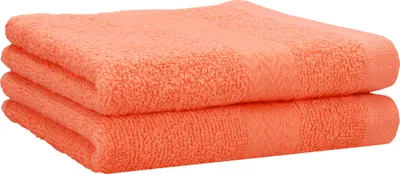 Produktbild von Betz 2 Stück Handtücher 50x100 cm PREMIUM  100% Baumwolle  Farbe: blutorange